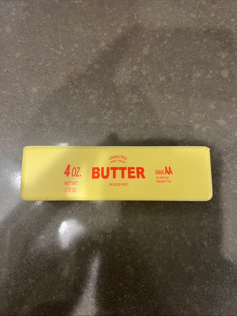 Butter Stress Toy - Yellow Soft Foam Novelty